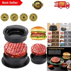 Durable Hamburger Patty Maker with 100 Parchment Papers – Effortless Grilling