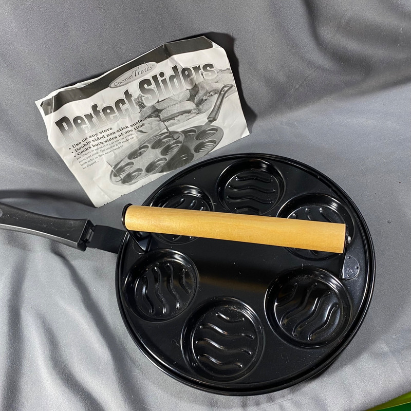 Gourmet Trends Perfect Sliders Hamburger Slider Maker Non Stick Burger Press Kit gallery