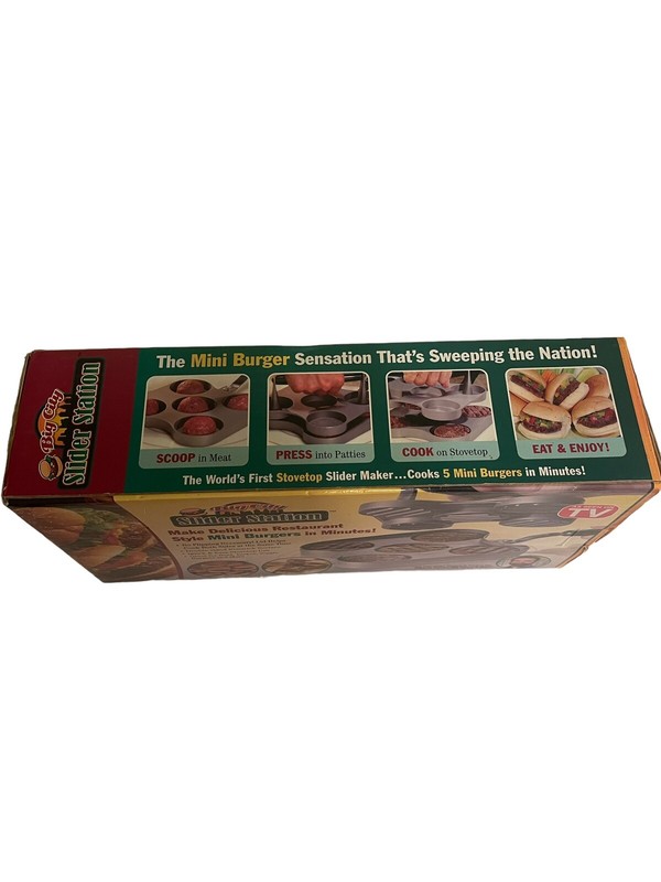 Big City Slider Station Nonstick Surface Mini Burger Maker - Open Box gallery
