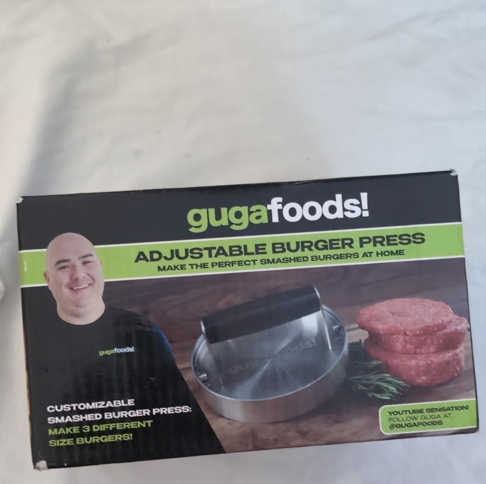 gugafoods Adjustable Metal Burger Press – Customizable, 3 Sizes gallery