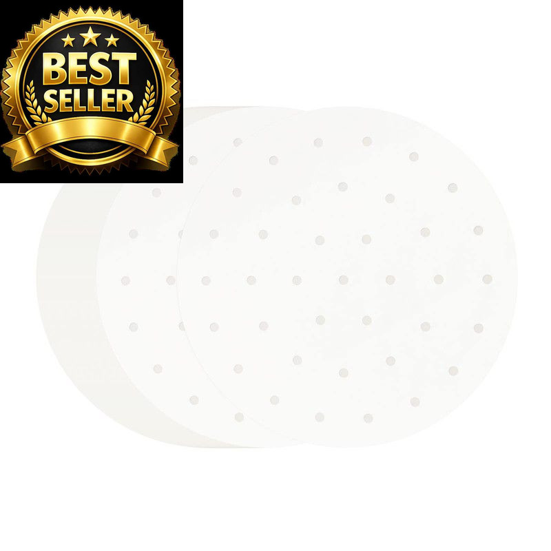 100 PCS Bamboo Steamer Liner, 10" 10 inch x10 x 0.01 inch, ['White'] gallery