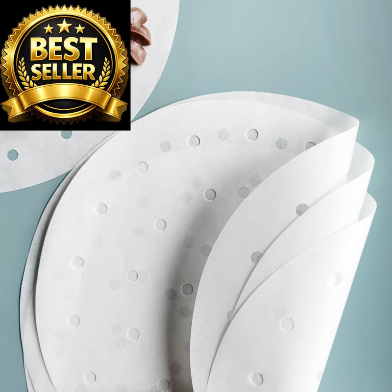 100 PCS Bamboo Steamer Liner, 10" 10 inch x10 x 0.01 inch, ['White'] gallery