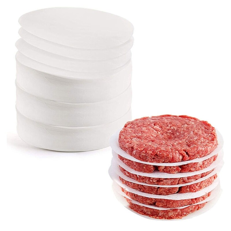 100pcs Round Baking Paper NonStick Double Paper BBQ Oven Hamburger Paper gallery