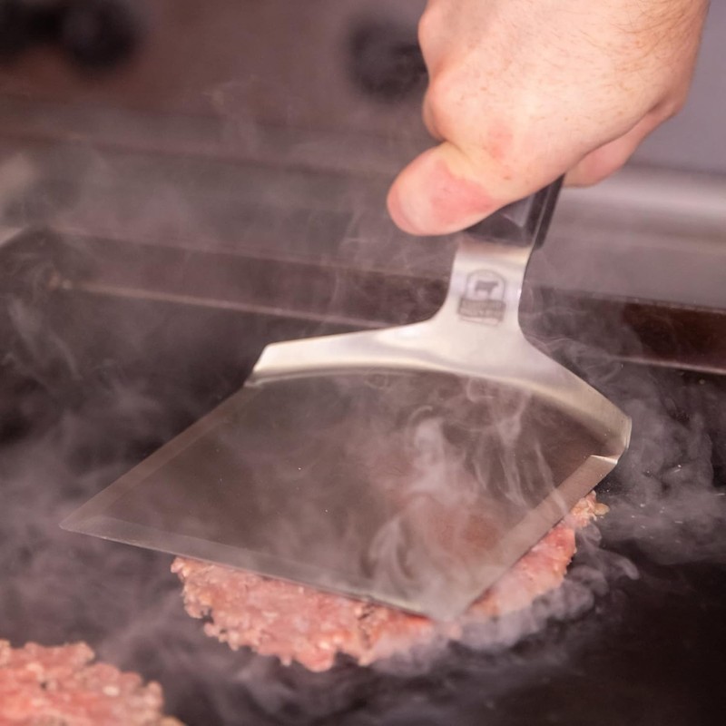 The Smash - Big Smash Burger Spatula Heavy Duty Stainless Steel Burger Smashe... gallery