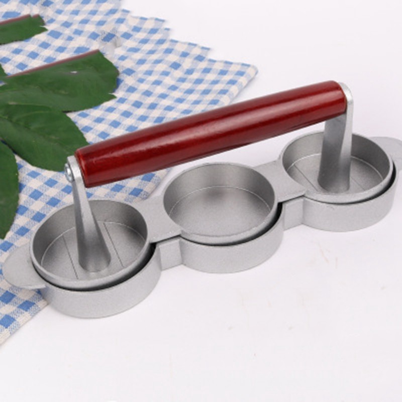 Hamburger Presses Nonstick 3 Slot Small Burger Patties Triple Beef9996 gallery