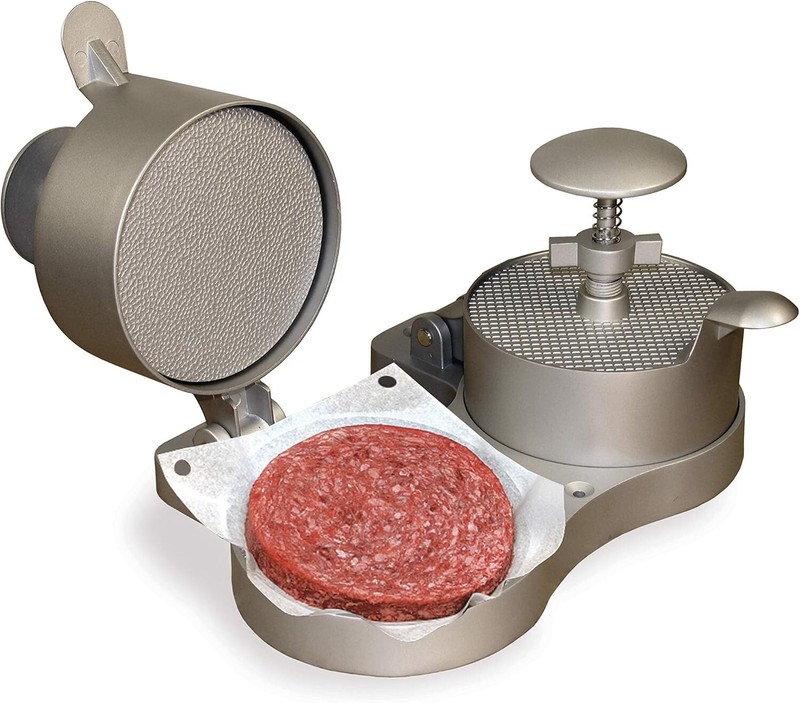 Burger Press, Makes 4 1/2" Diameter Patties for Hamburger, Crab Cakes, Sausag... gallery