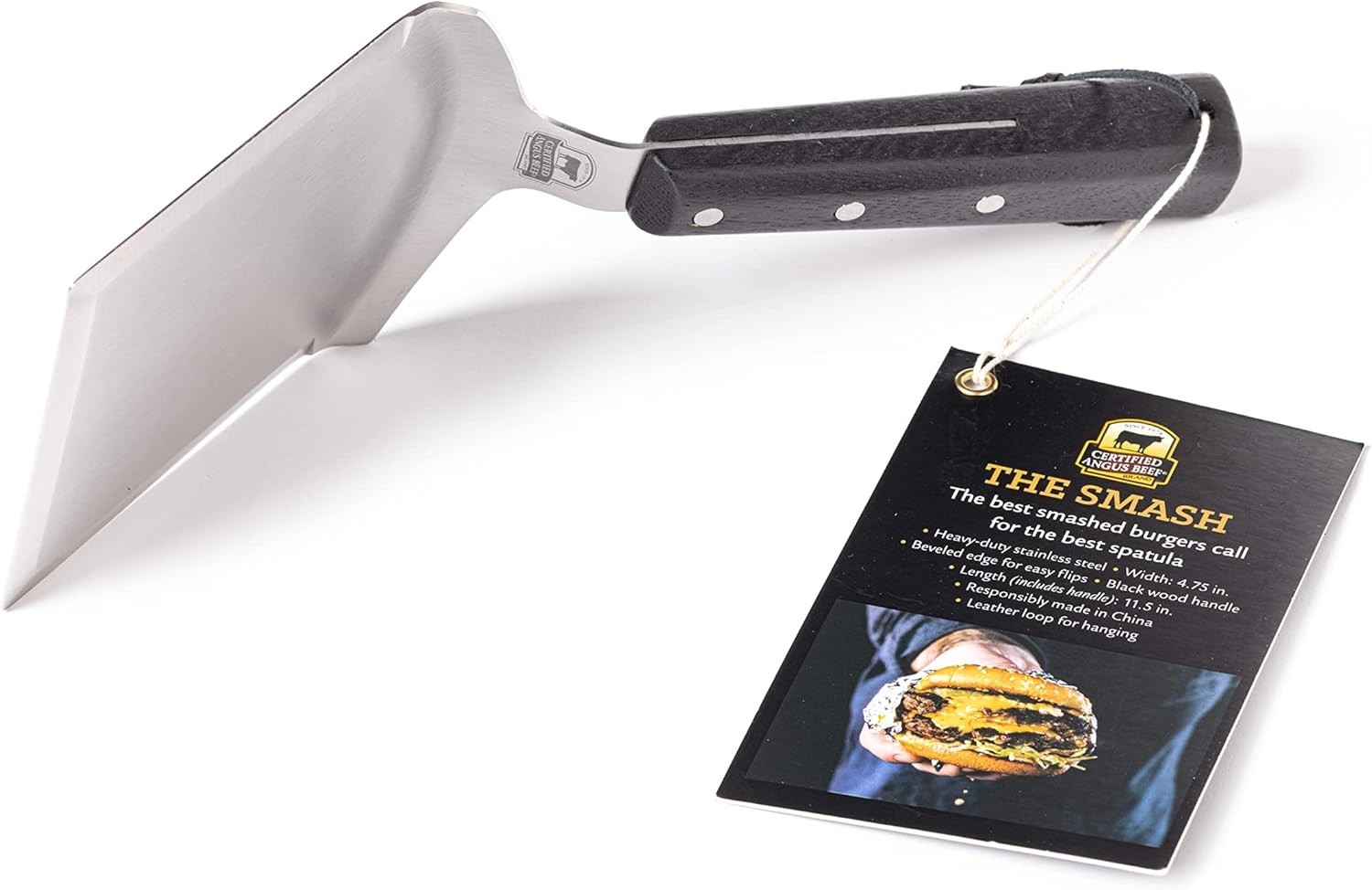 The Smash - Big Smash Burger Spatula Heavy Duty Stainless Steel Burger Smashe... gallery
