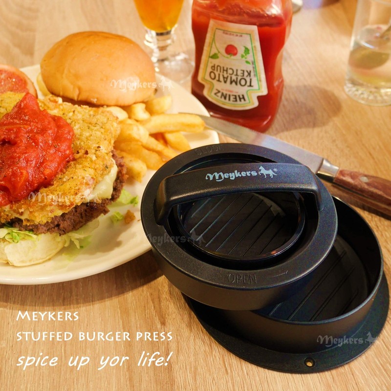 3-in-1 Burger Press Patty Maker with Non-Stick Mold & 100 Wax Papers for Sliders gallery