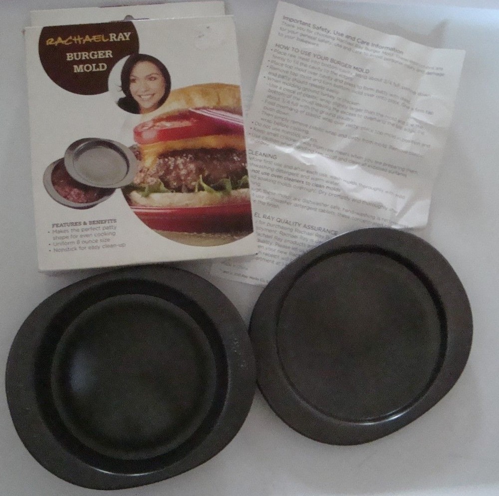 NEW Rachael Ray BURGER MOLD Item# 57425 Includes User Guide & Original Box