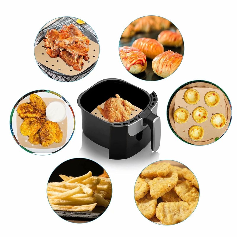 Air Fryer Parchment Paper Liners: 200PCS 8.5 inch Square inch, original gallery