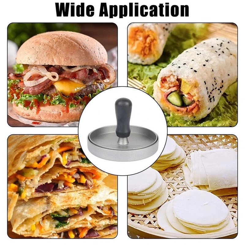 Burger Press Patty Maker Non Stick Aluminum Hamburger Mold BBQ Kitchen Tool gallery