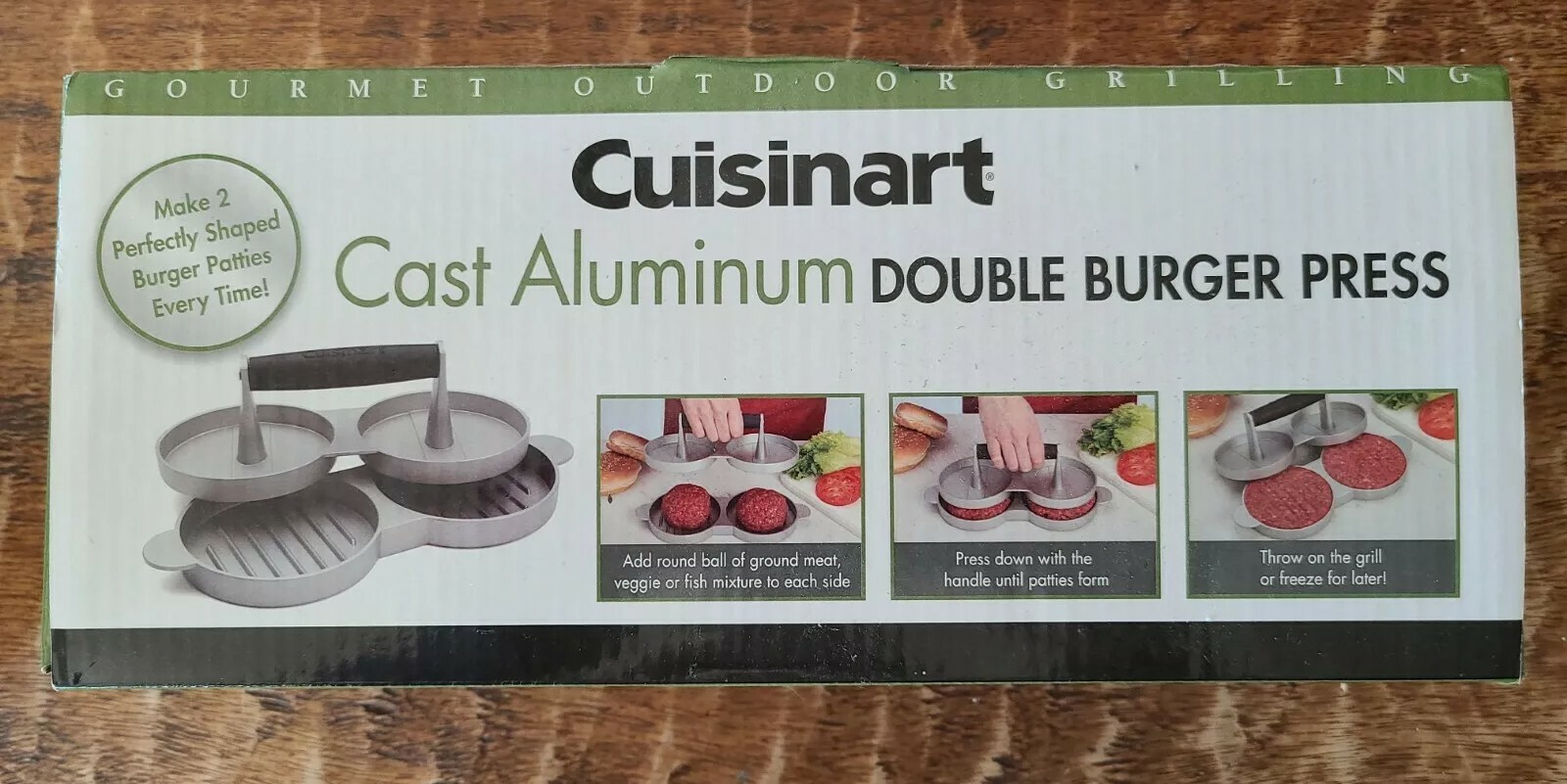 Cuisinart Outdoor Grilling CABP-320 Cuisinart Cast Aluminum Double Burger Press gallery