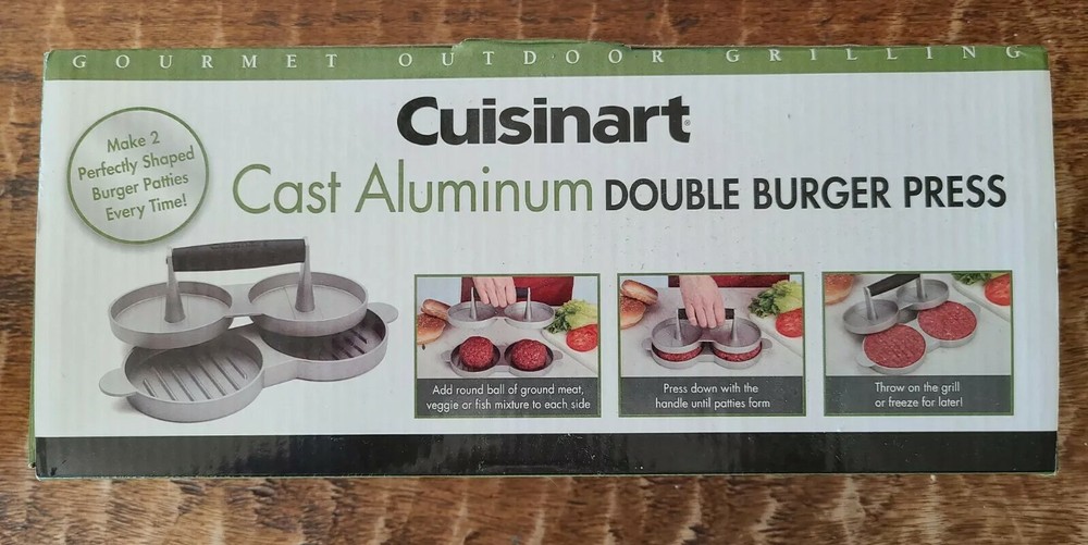 Cuisinart Outdoor Grilling CABP-320 Cuisinart Cast Aluminum Double Burger Press