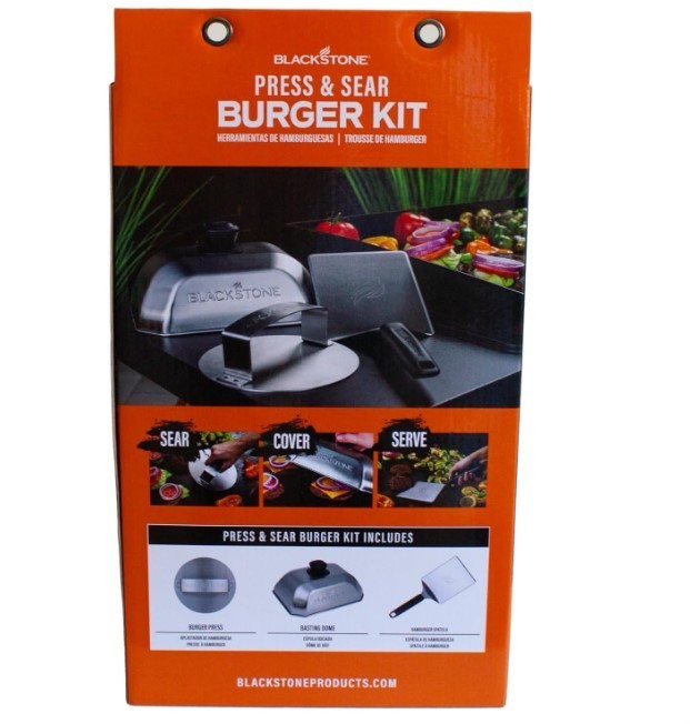 BLACKSTONE Smash Burger Kit, stainless steel BRAND NEW gallery