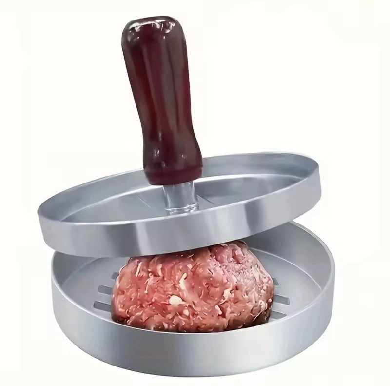 Non-Stick Burger Press Patty Maker Aluminum Hamburger Mold BBQ Tool gallery