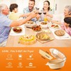 250 Pcs Air Fryer Liners Disposable, 6.5" Round Unbleached 6.5"Round, Natural gallery