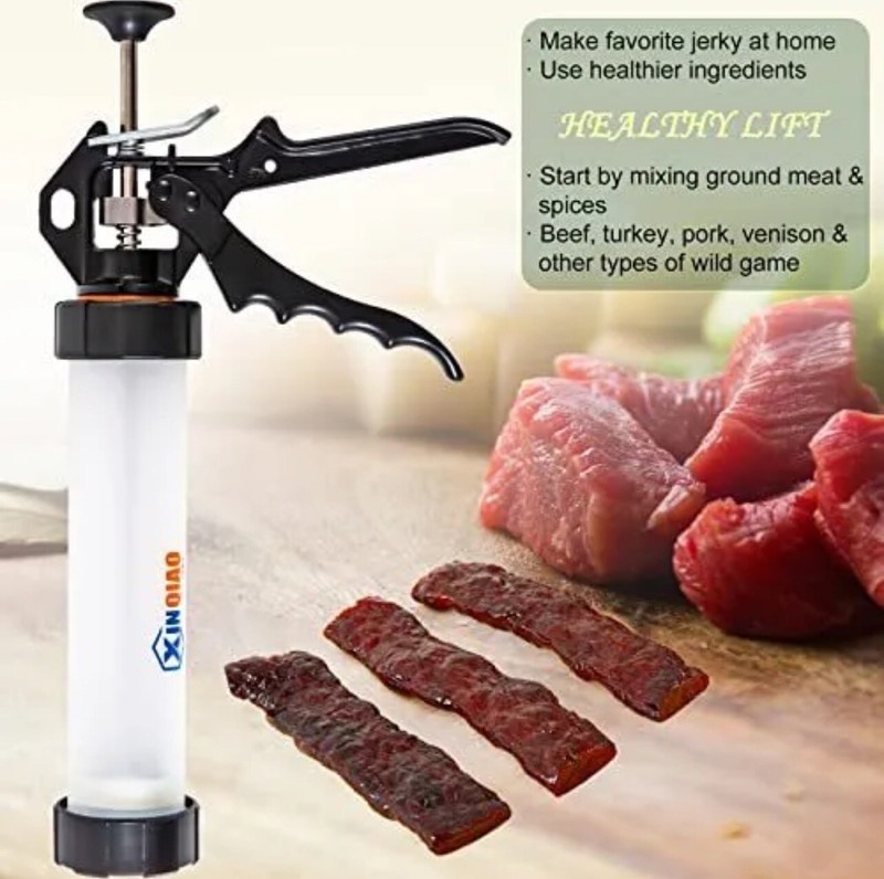 NEW JERKY GUN KIT Maker Durable Stainless Steel Nozzles 1 LB XINQIAO EB-429 gallery