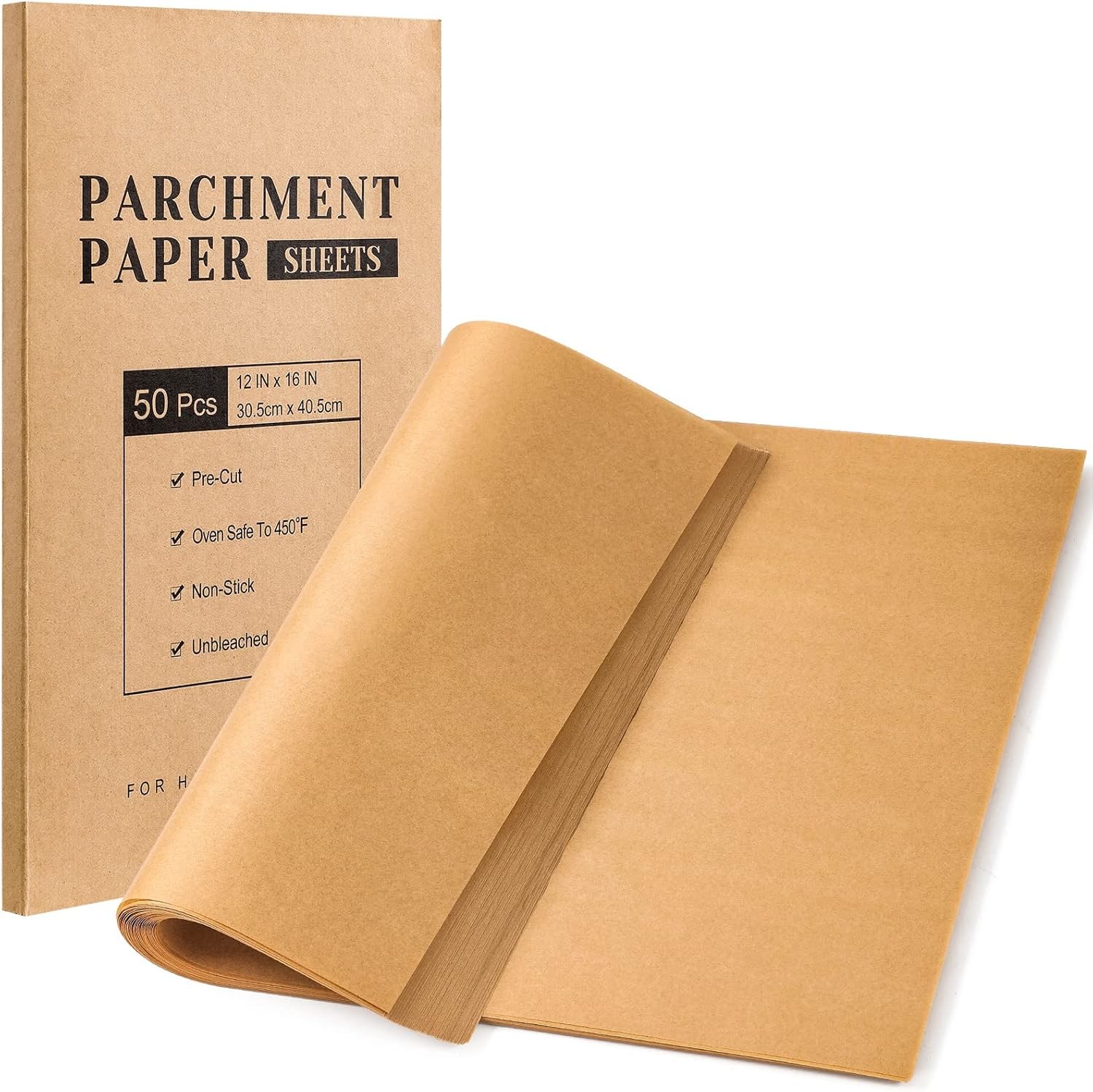 VITEVER Parchment Paper Sheets, Unbleached Baking 12 x 16 inches gallery
