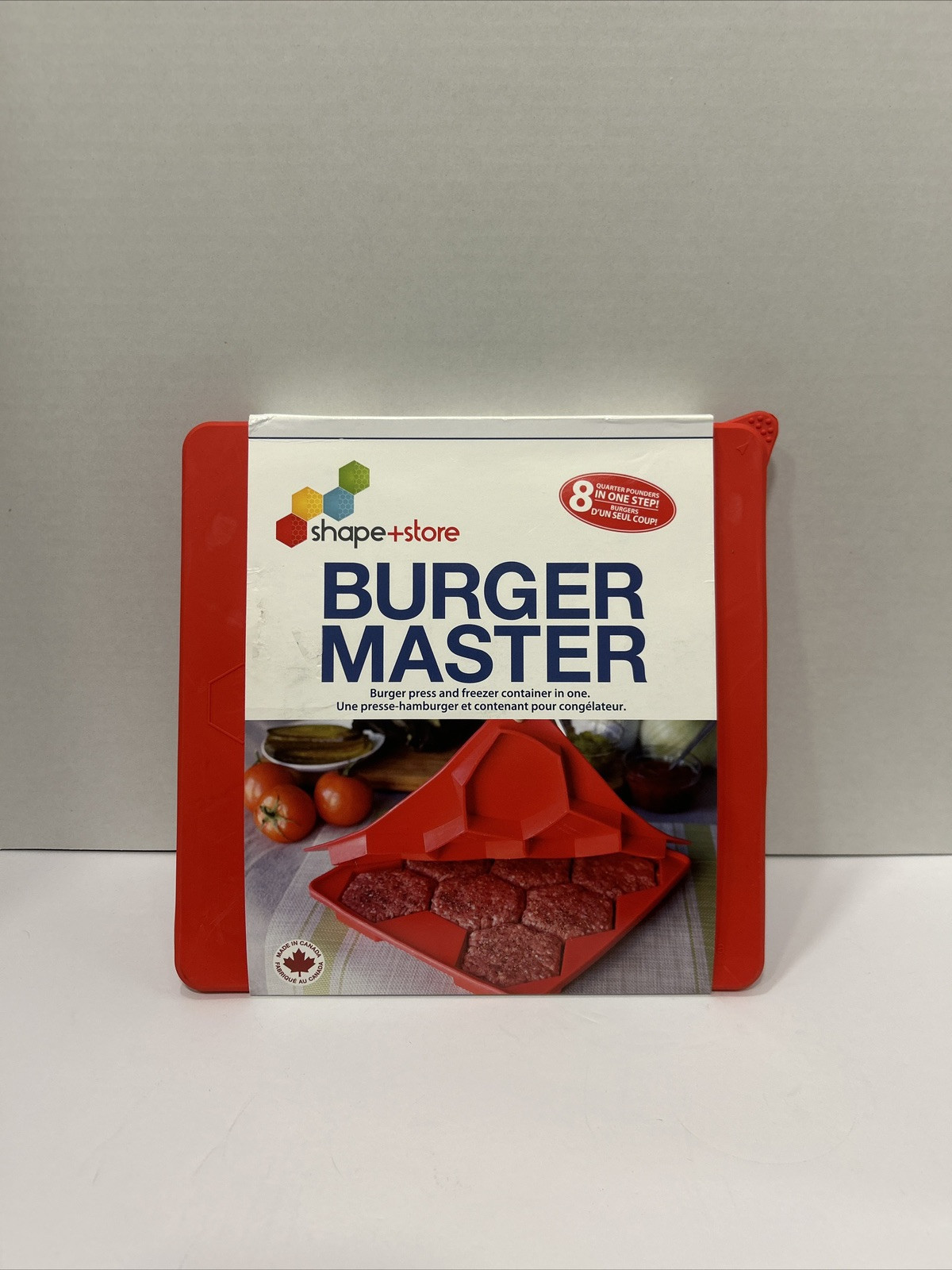 Shape + Store Burger Master 8 IN 1 - Burger Press & Freezer Container Silicone gallery