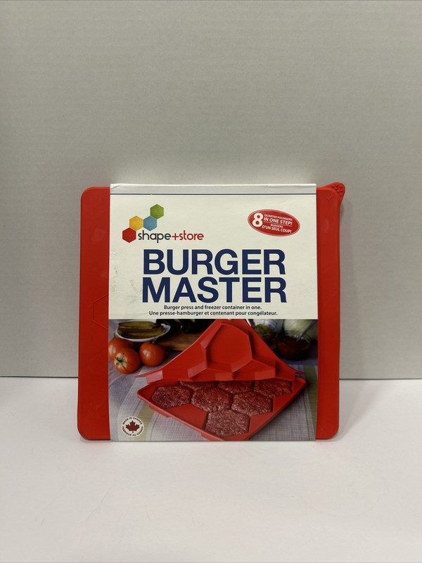 Shape + Store Burger Master 8 IN 1 - Burger Press & Freezer Container Silicone gallery