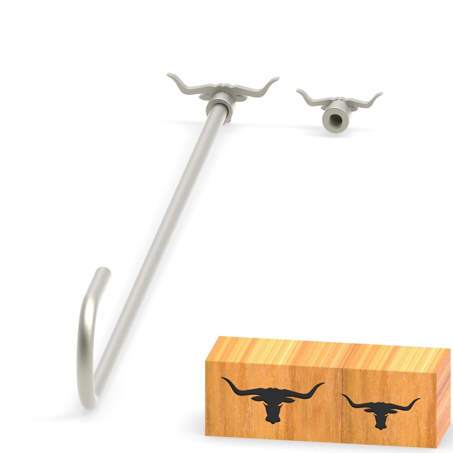 2Pcs Mini 1" & 1.3" Branding Irons, Longhorn Head Custom Wood Branding Iron Pers gallery
