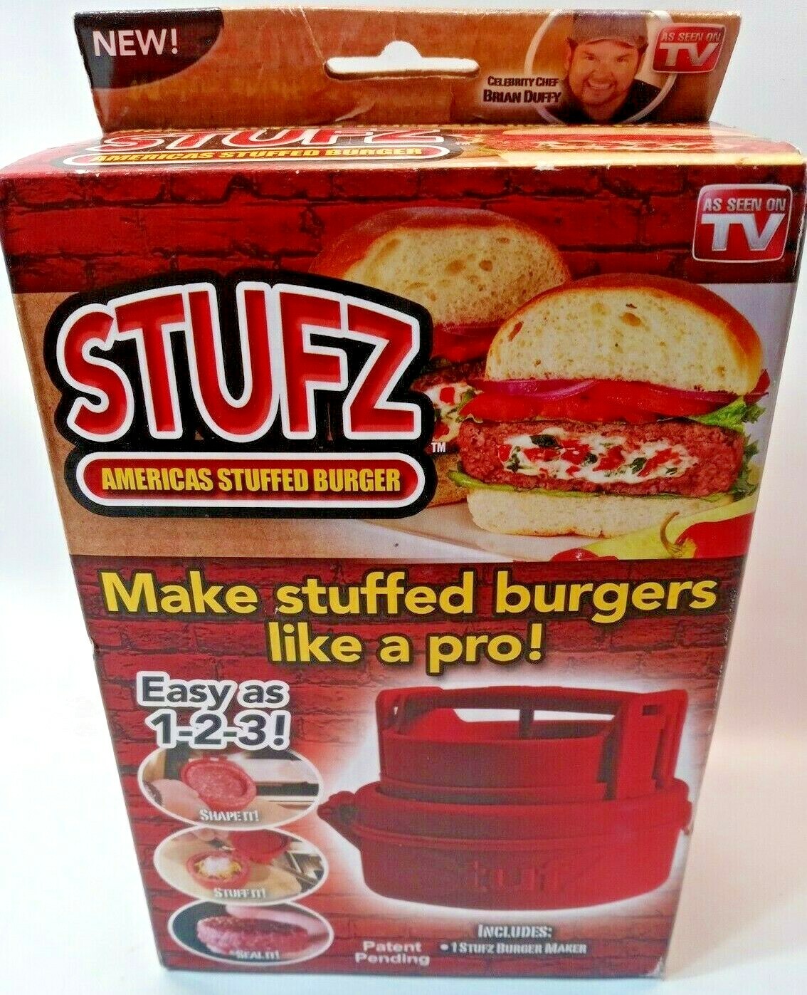 🍔Stufz Americas Stuffed Burger Maker Press As Seen on TV 🍔 Gift Griller gallery