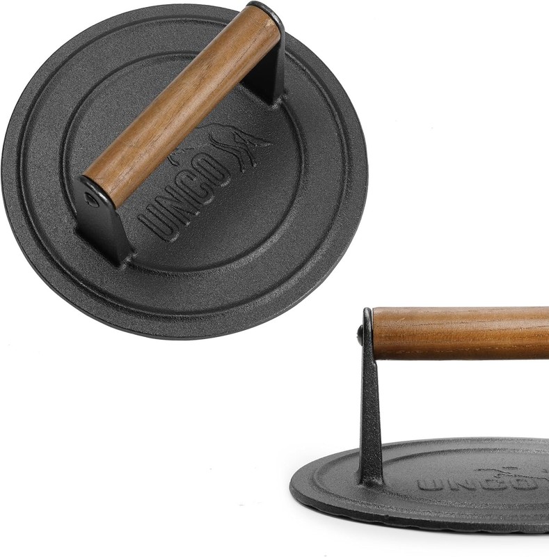 Cast Iron Grill Press 8.5” Heavy-Duty Sear Burger Bacon Sandwich Cooking Tool gallery