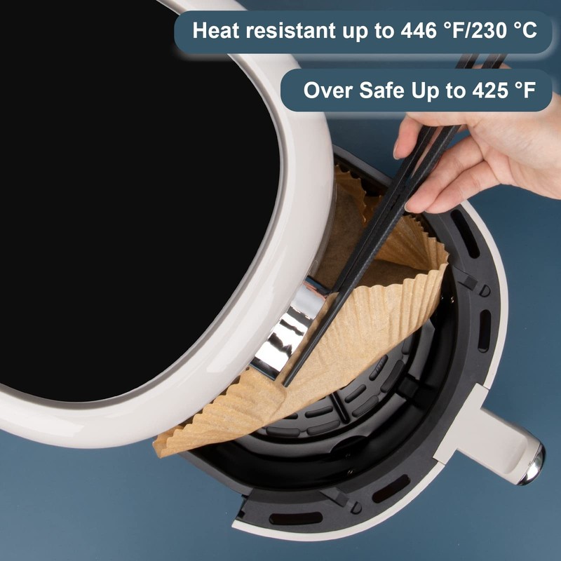 100pcs Air Fryer Disposable Liner - 7.9inch 100pcs-7.9inch-Brown, Brown gallery