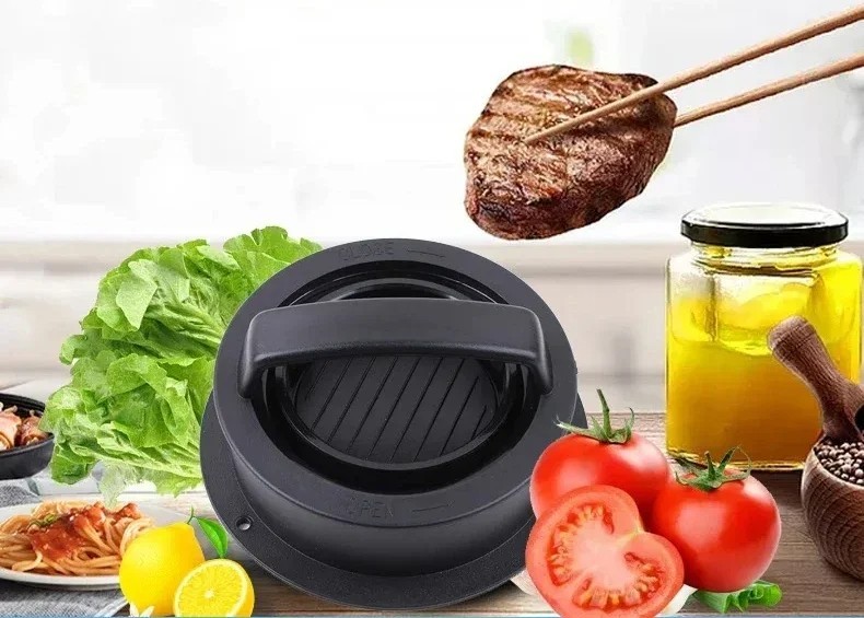Press Burger Hamburger Patty Maker Stuffed Meat Non-Stick Stick Non BBQ Molds gallery