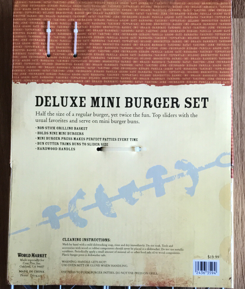 World Market Deluxe Mini Burger Set - NEW gallery