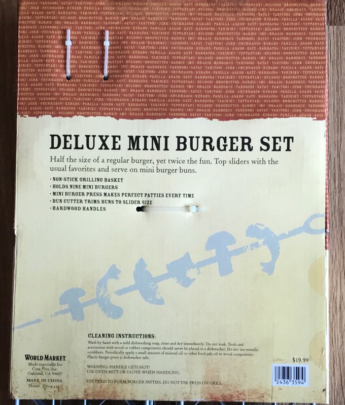World Market Deluxe Mini Burger Set - NEW gallery
