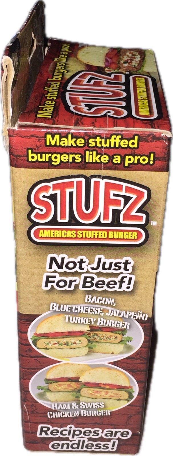 STUFZ Americas Stuffed Burger As Seen On TV Make Burgers Like A Pro! Brand New gallery