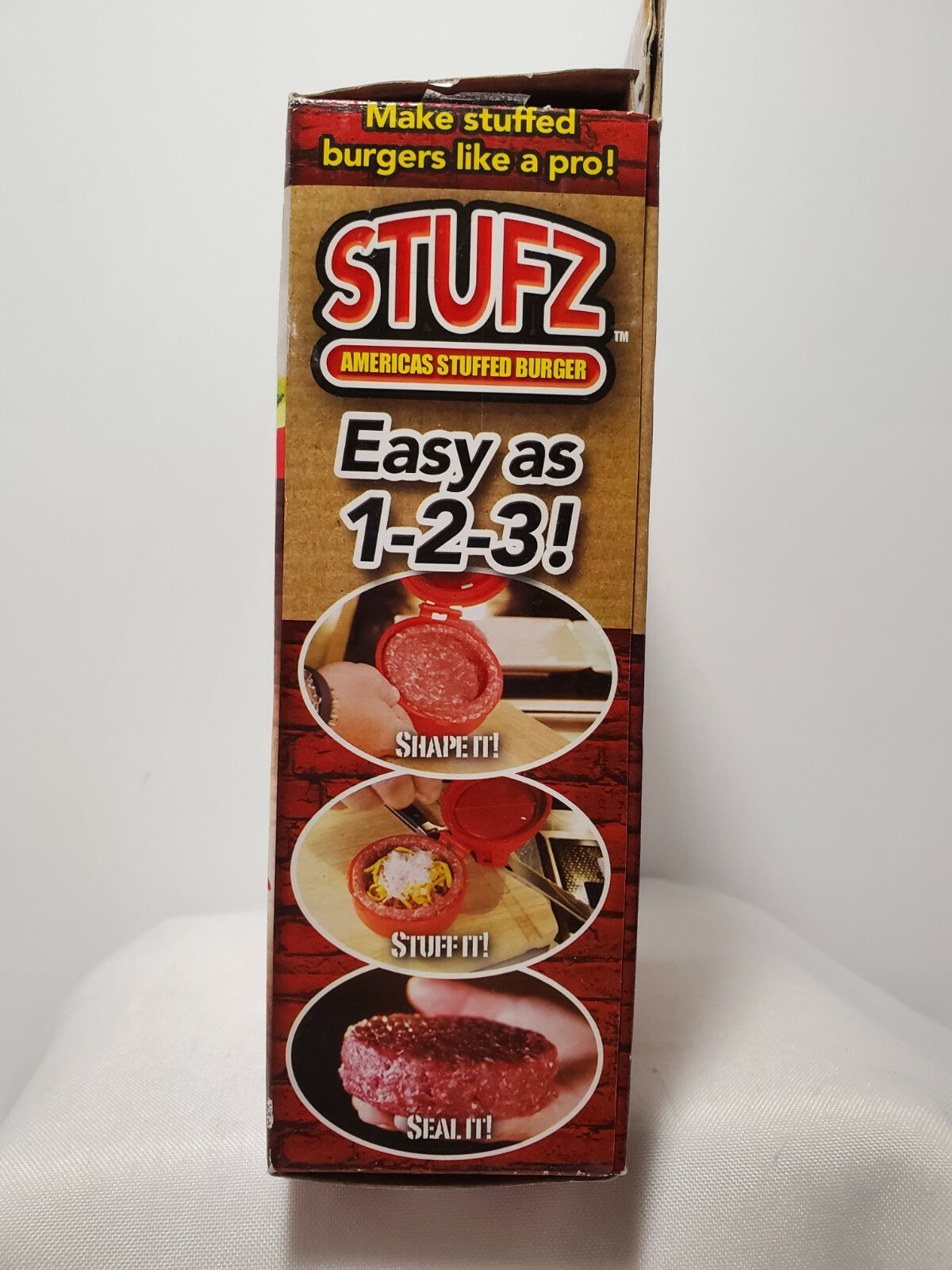 Stufz Stuffed Burgers Press Sealed Sliders Regular Burgers Patty Maker gallery
