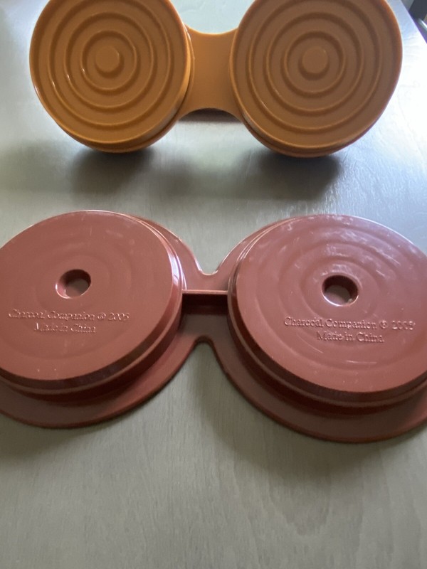 Charcoal Companion Double Hamburger Press Mold 2005 Burger 4.5" Circular Patties gallery