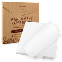 200PCS Parchment Paper Sheets, 10x10in, Squares Baking 10×10 in, White