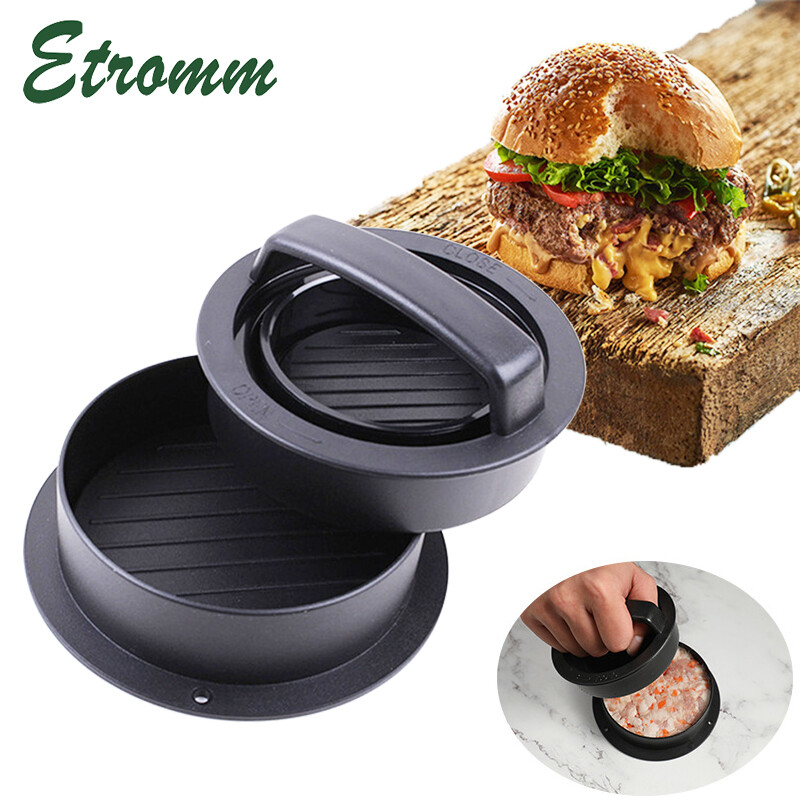 Non Stick Stuffed Burger Press 3 IN 1 Hamburger Patty Molds Maker BBQ Kitchen gallery