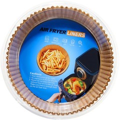 PEETOGER 200PCS Air Fryer Liners Disposable, 6.5inch-200pcs, Paper-Round