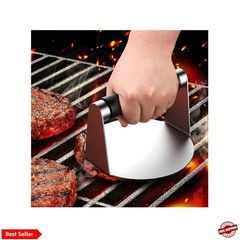 Smash Burger Press, Hamburger Smasher Tool for Griddle, Stainless Steel Ham P…