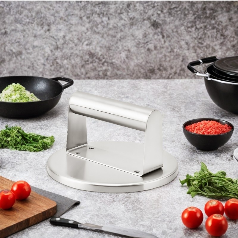 Professional Pressing Tool For Burgers Steaks And Vegetables Easy Cleaning gallery
