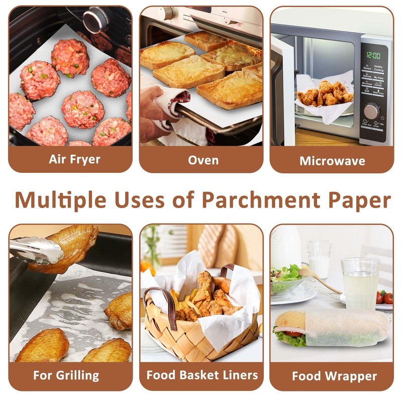 100PCS Deli Paper Sheets 12×12", Unbleached White Wax standard size, Whte gallery