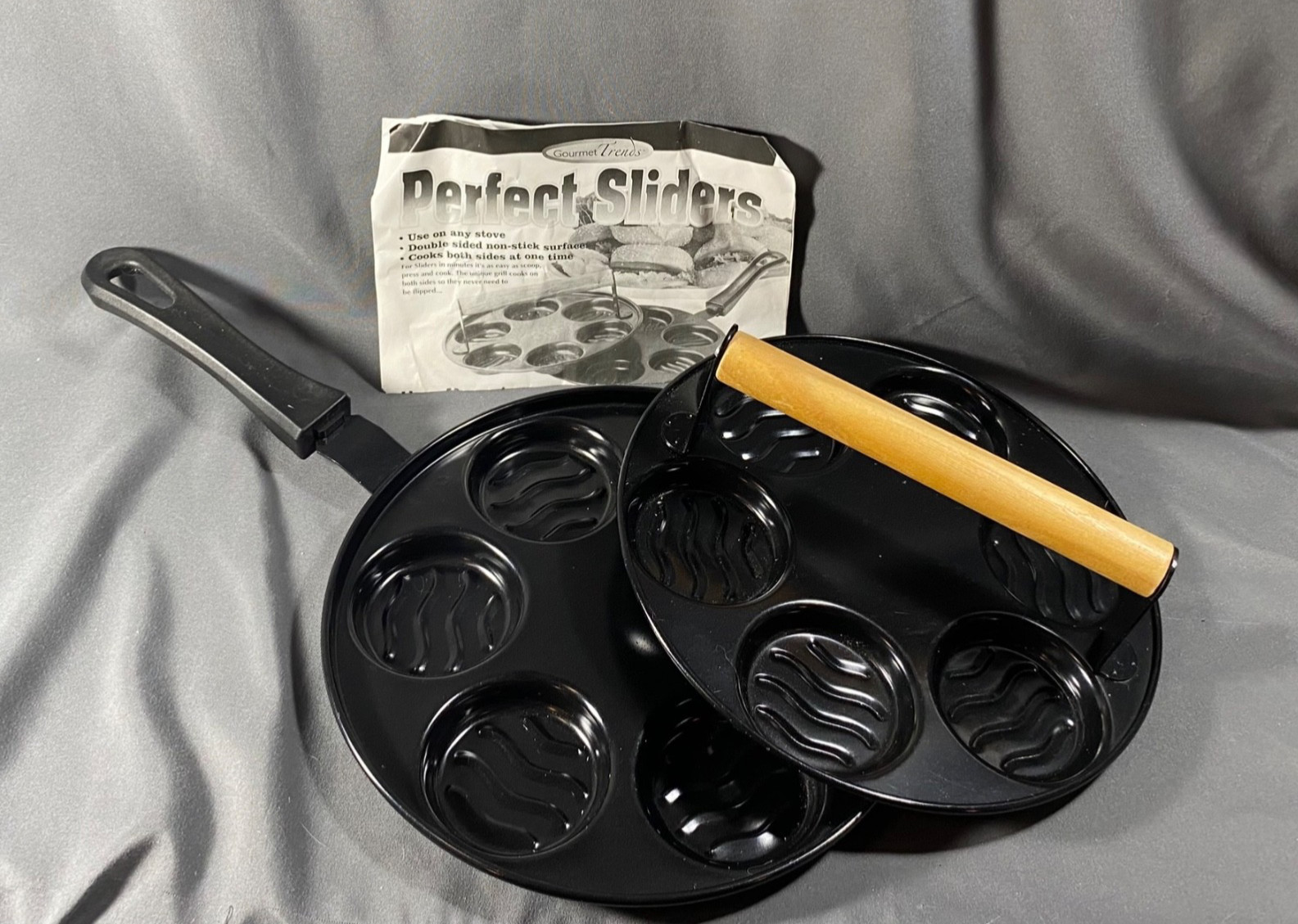 Gourmet Trends Perfect Sliders Hamburger Slider Maker Non Stick Burger Press Kit gallery