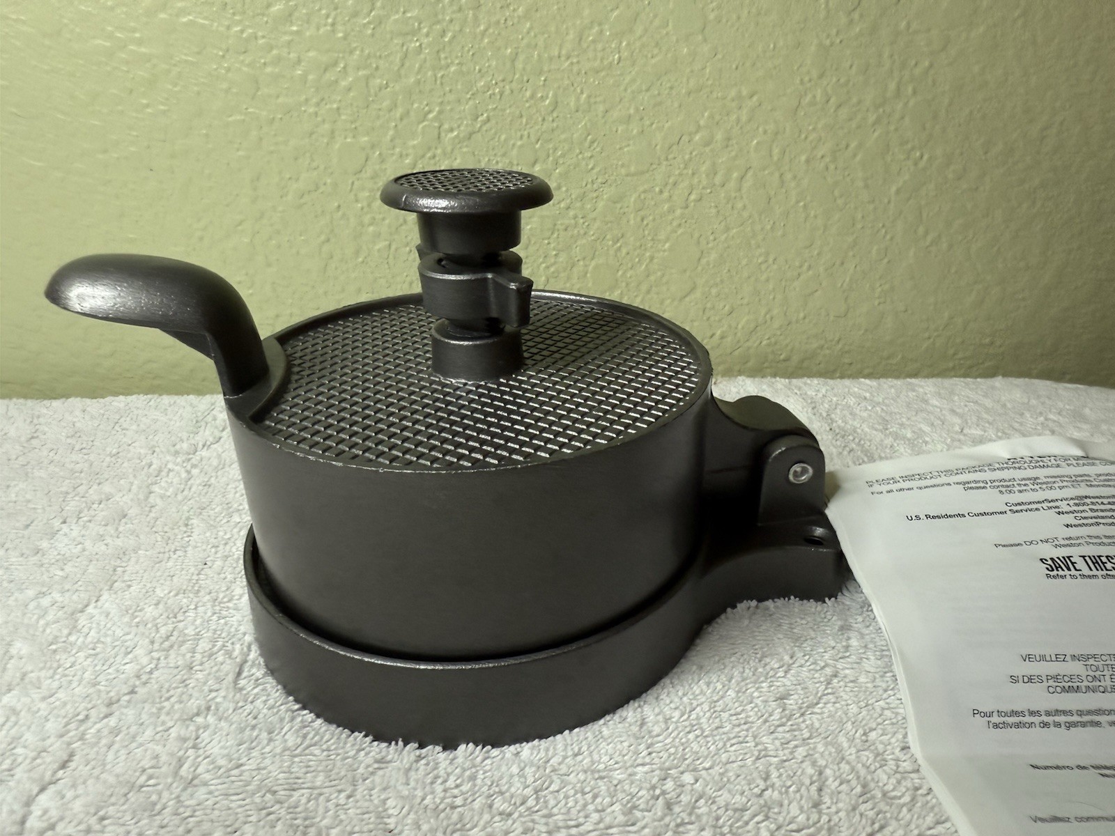 BURGER PRESS NON STICK HEAVY DUTY HAMBURGER PATTY PRESS MINT gallery