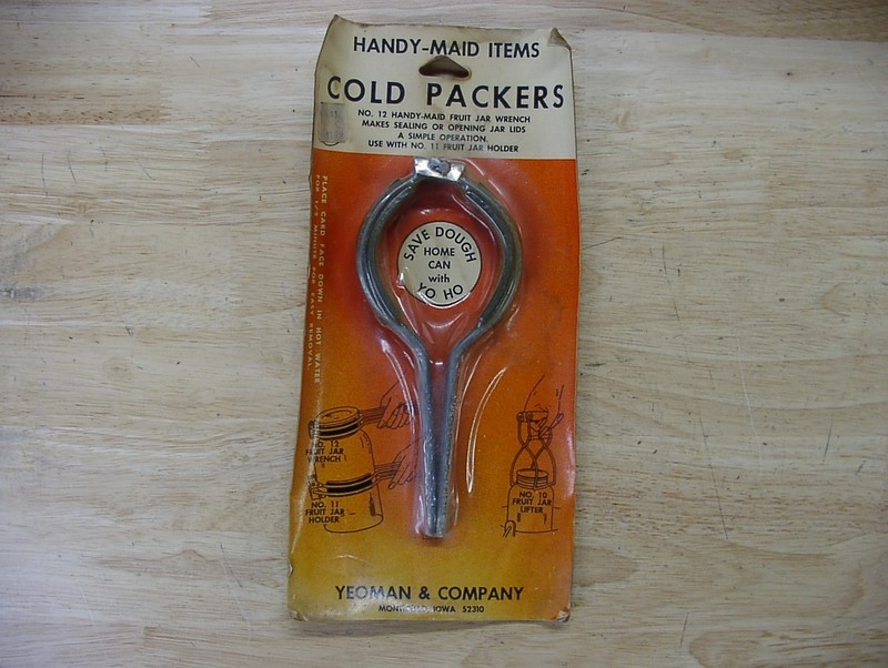 2 Vntg Yeoman NOS SEALED Canning Tools,No. 12 Fruit Jar Wrench,& No. 11 Holder gallery