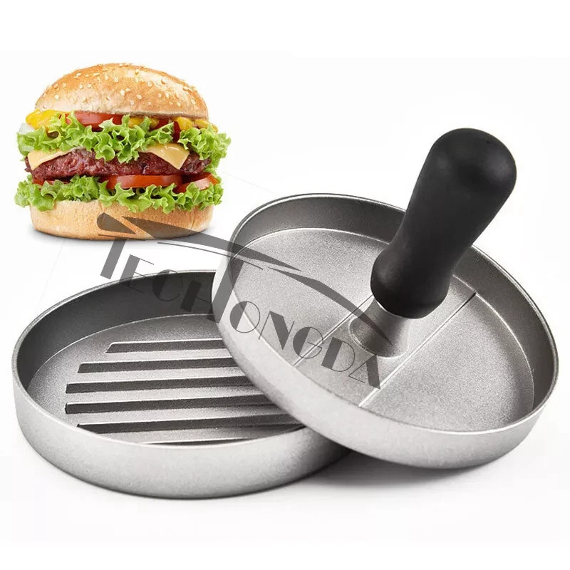 Aluminum Hamburger Press Beef Burger Grill BBQ Press Mold Patty Maker gallery