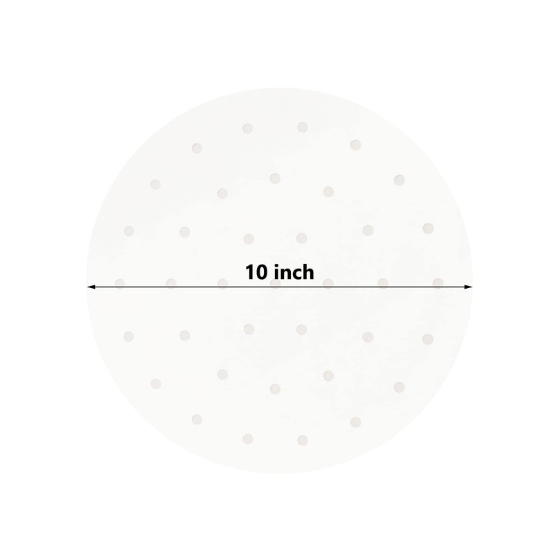 100 PCS Bamboo Steamer Liner, 10" 10 inch x10 x 0.01 inch, ['White'] gallery