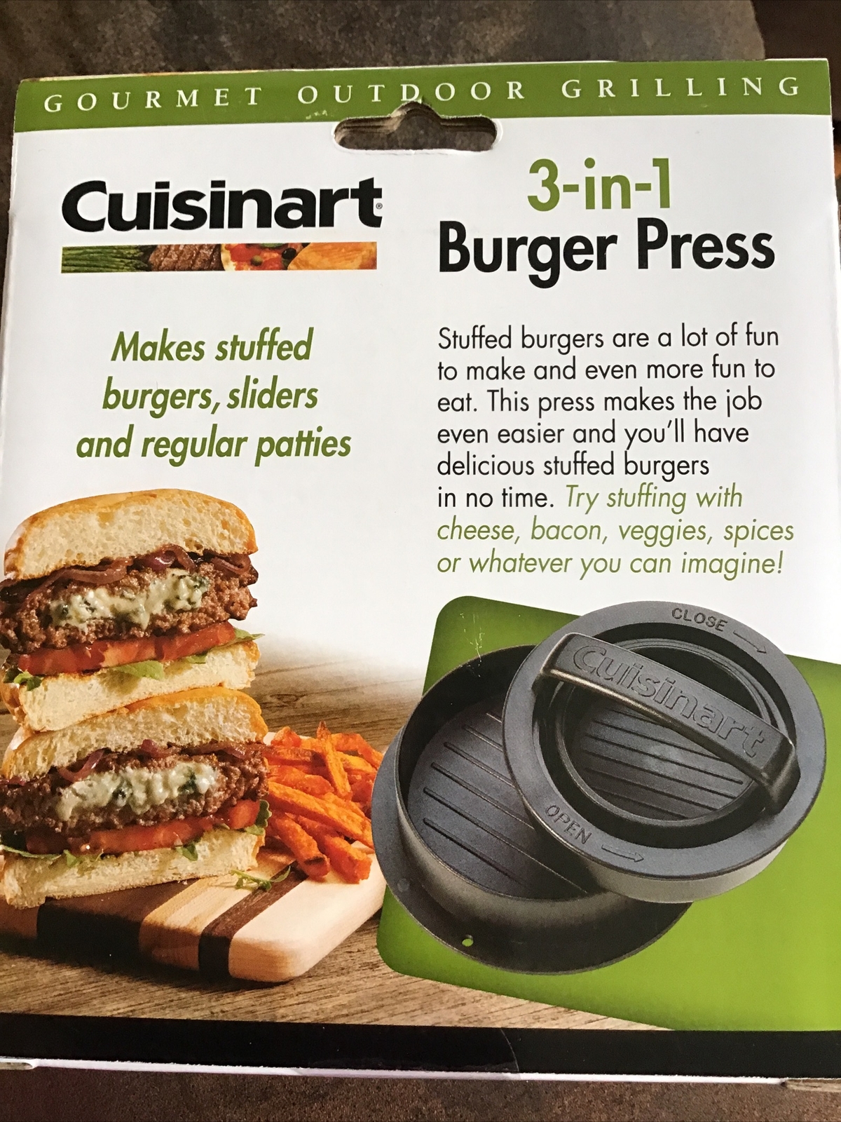 Cuisinart CSBP-100 3-in-1 Stuffed Burger Press gallery