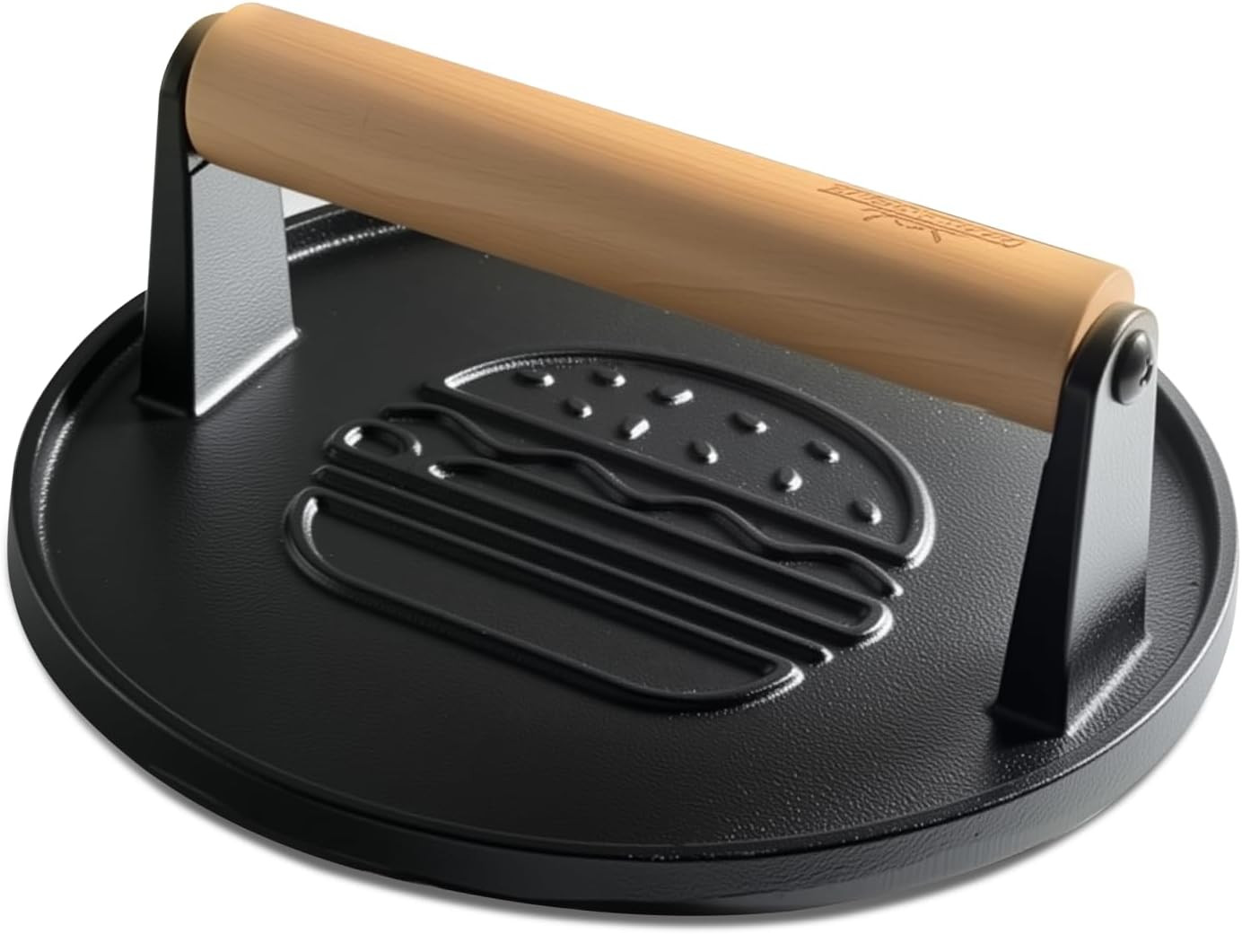 Cast Iron Smash Burger Press 7.1",Grill Bacon Meat Press, Hamburger Press gallery