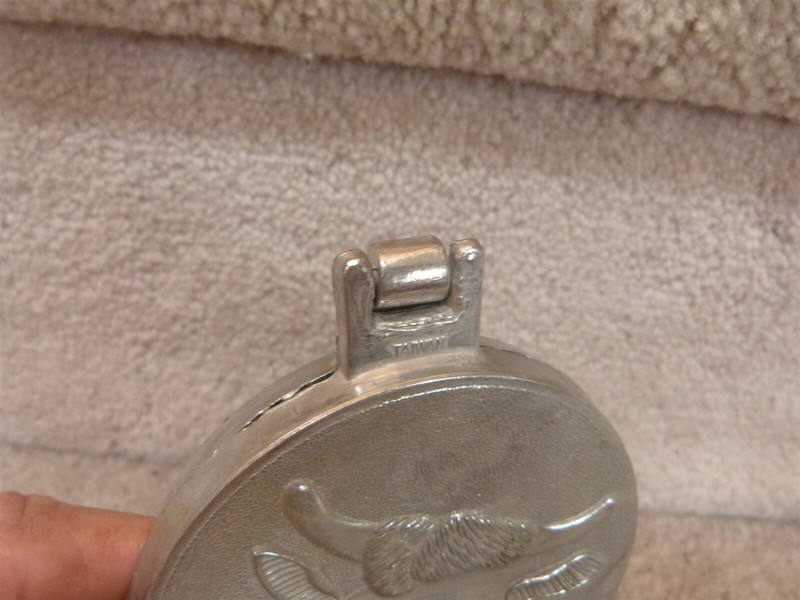 VINTAGE Aluminum Hamburger Mold Press Bull Cow 3.75"D x .5"Thick gallery