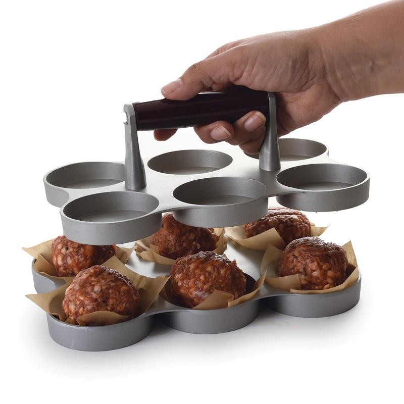 Norpro Nonstick Cast Aluminum Mini Burger Press, Makes 6 Sliders gallery