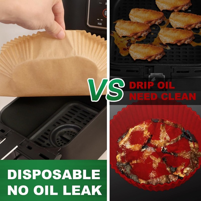 Small Air Fryer Liners Disposable Compatible with COSORI 2.1 Qt small gallery